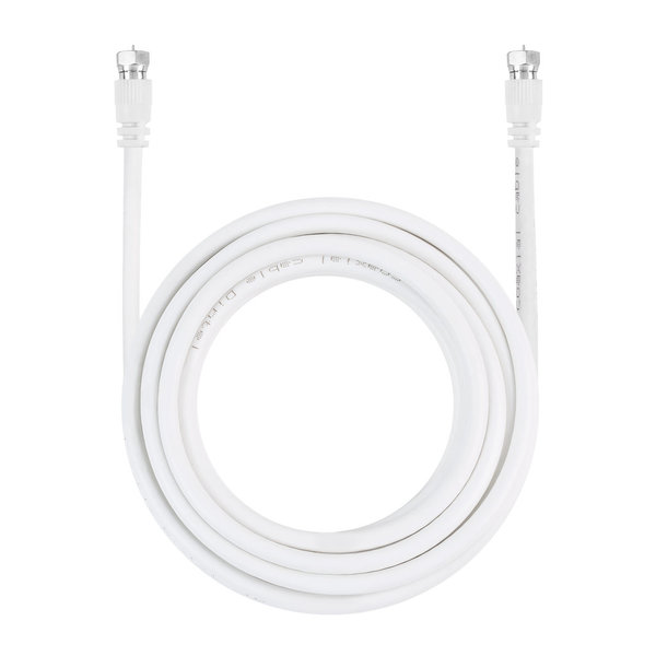 Cable antenna 5 Meters Dintel F-F White Blister