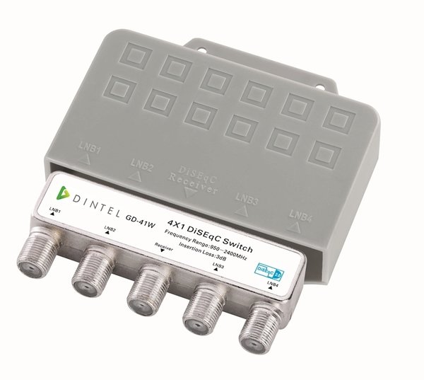 Disecq with 4 inputs and 1 output LNB