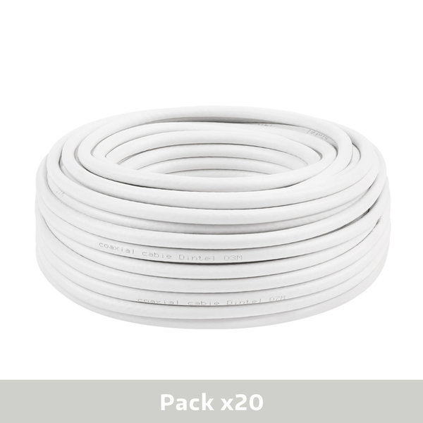Pack 20x Bobinas Cable Coaxial 25m Dintel